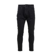 Don The Fuller Svarta Skinny Jeans för Män Black, Herr