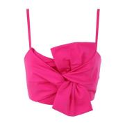 P.a.r.o.s.h. Blouse With BOW Pink, Dam