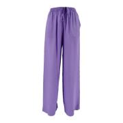 P.a.r.o.s.h. Wide Trousers Purple, Dam