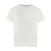Maison Margiela Vit Bomull T-shirt med Nummer Logo White, Herr