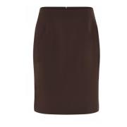 C.Ro Pencil Skirts Brown, Dam