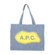 A.p.c. Tote Bags Blue, Dam