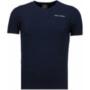 Local Fanatic Basic Exklusiv V-Hals - Herr T-Shirt - 5799B Blue, Herr