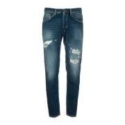 Dondup Stiliga Slim-fit Jeans Blue, Herr