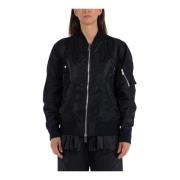 Sacai Nylon Twill Blouson Jacka Black, Dam