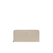 Furla Plånbok i läder med logotyp Gray, Dam