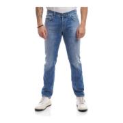 Dondup Stretch Denim Slim-fit Jeans Blue, Herr