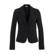 Liu Jo Svart Aw23 Damblazer, Stilfull och m?ngsidig Black, Dam