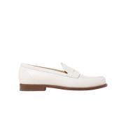 Scarosso Klassisk italiensk Penny Loafer White, Herr