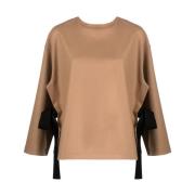 Erika Cavallini Nara Ullblandning Blus Brown, Dam