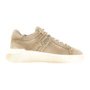 Hogan Beige Bomulls Sneakers med Memory Foam Beige, Herr