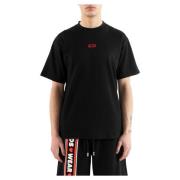 Gcds Svart T-shirt Black, Herr