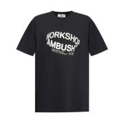 Ambush T-shirt med logotryck Black, Herr