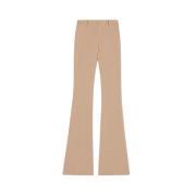 Jacquemus Högmidjade Flarebyxor Beige, Dam