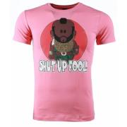 Local Fanatic A-team Mr. T Shut Up Fool Print - T Shirt Herr - 51076R ...