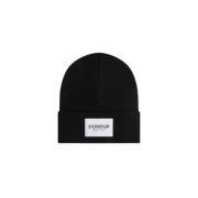 Dondup Logo Ull Hatt Beret Black, Herr