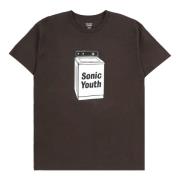 Pleasures Bomull T-shirt med tryck Brown, Herr