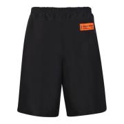 Heron Preston Svarta Elastiska Shorts Ss23 Black, Herr