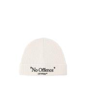 Off White Ull Beanie - Off White White, Dam