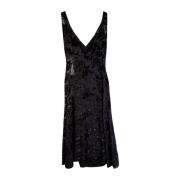Lardini Black Long Embellished Dress with petticoat Black, Dam