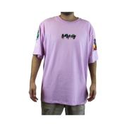 Barrow Rosa T-shirt med korta ärmar och detaljer på bröstet Purple, He...