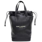 Saint Laurent Vintage Begagnad Svart tyg Saint Laurent Tote Black, Dam