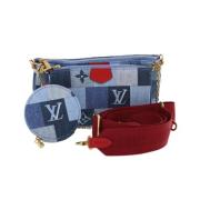 Louis Vuitton Vintage Pre-owned Canvas louis-vuitton-vskor Blue, Dam