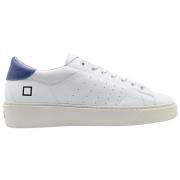 D.a.t.e. Vit Blå Sneakers - Levante Calf White, Herr