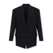 The Attico Oversize-blazer i Glen-stil Black, Dam