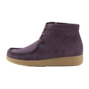 Nature Footwear Emma Chrome Free Suede Stövlar Purple, Dam