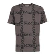 JW Anderson Bomull T-Shirt Jt0062 Pg0079 Gray, Herr