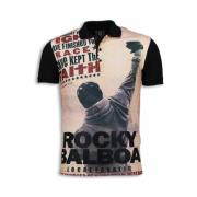 Local Fanatic Rocky Balboa The Movie Polo - Herr T Shirt - 5979 Black,...