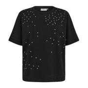 Copenhagen Muse Grå Melange T-shirt med Similisten Black, Dam