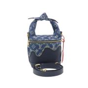 Louis Vuitton Vintage Pre-owned Canvas louis-vuitton-vskor Blue, Dam