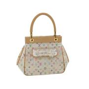 Louis Vuitton Vintage Pre-owned Canvas handvskor White, Dam