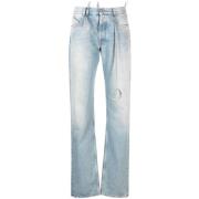 The Attico Blå Tvättade Denim Jeans Blue, Dam
