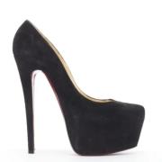 Christian Louboutin Pre-owned Pre-owned Mocka klackskor Black, Dam