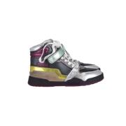 Isabel Marant Pre-owned Metallic Colorblock High-Top Sneakers Multicol...