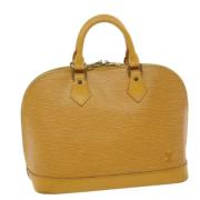 Louis Vuitton Vintage Förägad Gul Läder Alma Väska Yellow, Dam