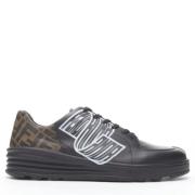 Fendi Vintage Pre-owned Läder sneakers Black, Dam