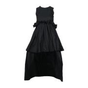 Valentino Vintage Pre-owned Polyester Dress Black, Dam