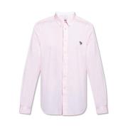 PS By Paul Smith Skjorta med logotypapplikation Pink, Herr