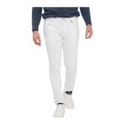 Jacob Cohën Crop Carrot Slim Byxor White, Herr