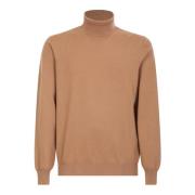 Lardini Cashmere Rullkrage Tröja Beige, Herr