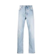 Haikure Italienska Slim-Fit Stonewashed Jeans Blue, Herr