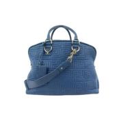 Versace Pre-owned Pre-owned Läder handvskor Blue, Dam