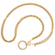 Chanel Vintage Vintage Guldpläterad Förstoringsglas Hänge Halsband Yel...