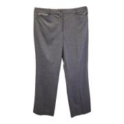 Michael Kors Pre-owned Lana Texturerade Ull Shorts-Kjolar Gray, Dam