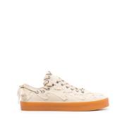 Bluemarble Lagerade Canvas Trainers White, Herr