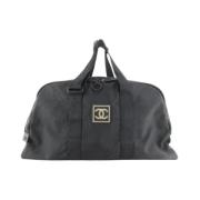 Chanel Vintage Förhandsägd Svart Tyg Sports CC-logo Black, Dam